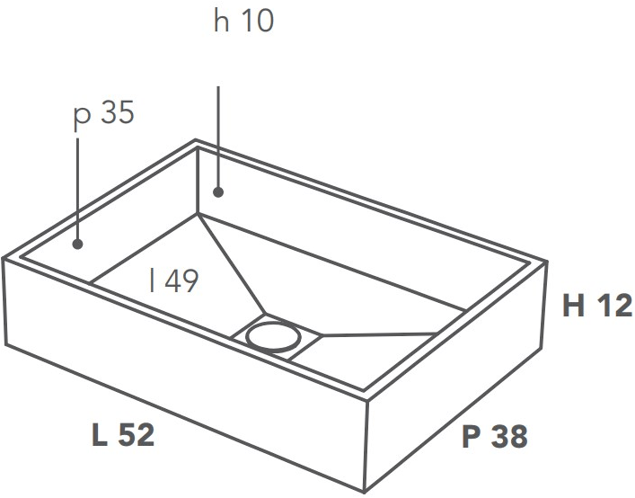 Basin00001 Накладная раковина на столешницу  овальная Italgraniti Italgranitilive - Вид №3
