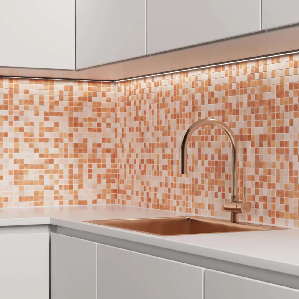 Мозаика New Castilla стекломасса 31.1x4.9 см цвет коричневый Santreyd Мозаика Onix STLM-2080653 - Вид №6