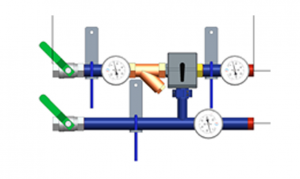 Danfoss Узлы АУУ-Х с термомонометрами АУУ-Х/М-25-4 150U3650