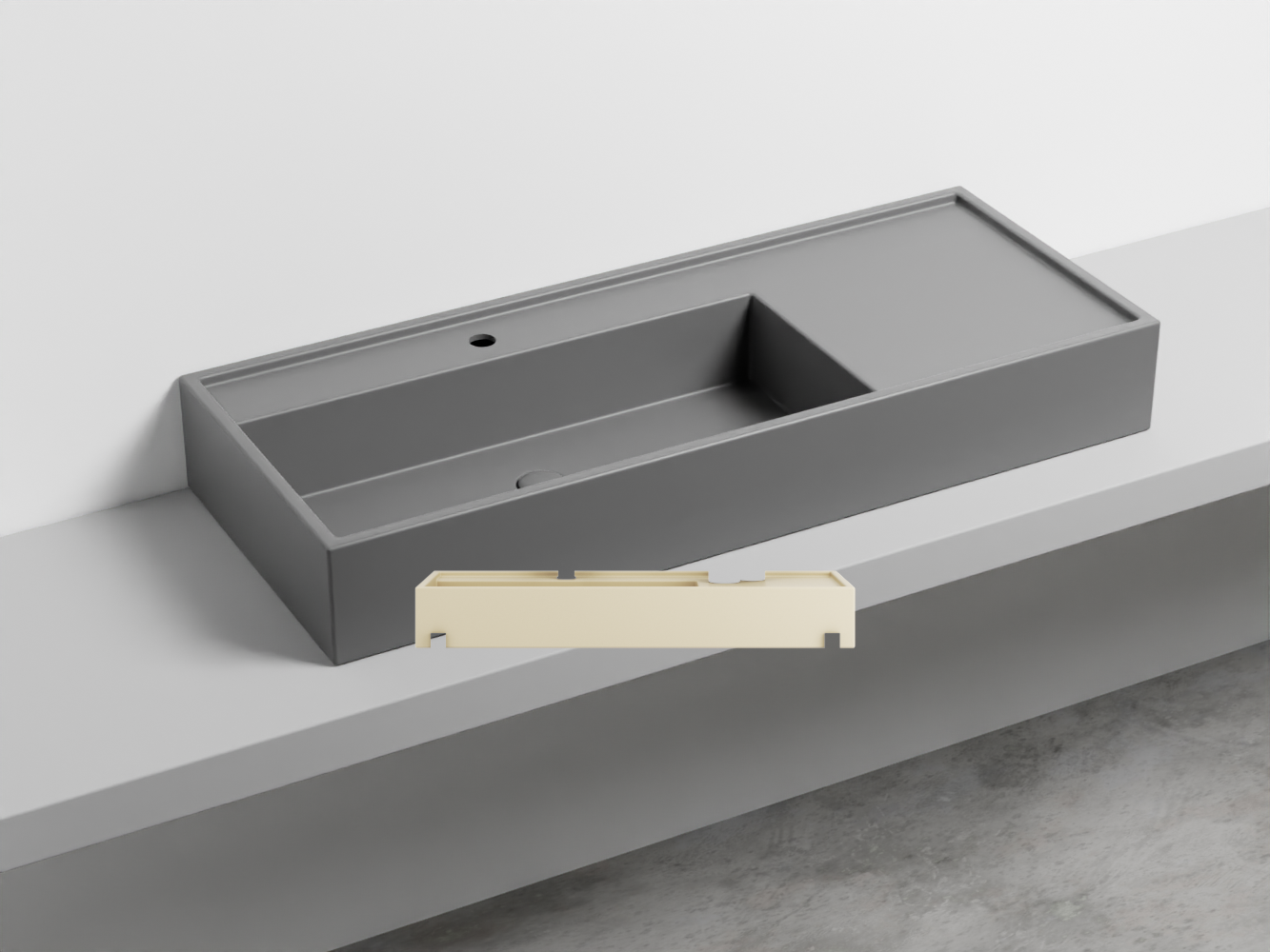 PNLA115-LN Керамическая раковина на одно отверстие 115 cielo Plinio Ceramica Cielo