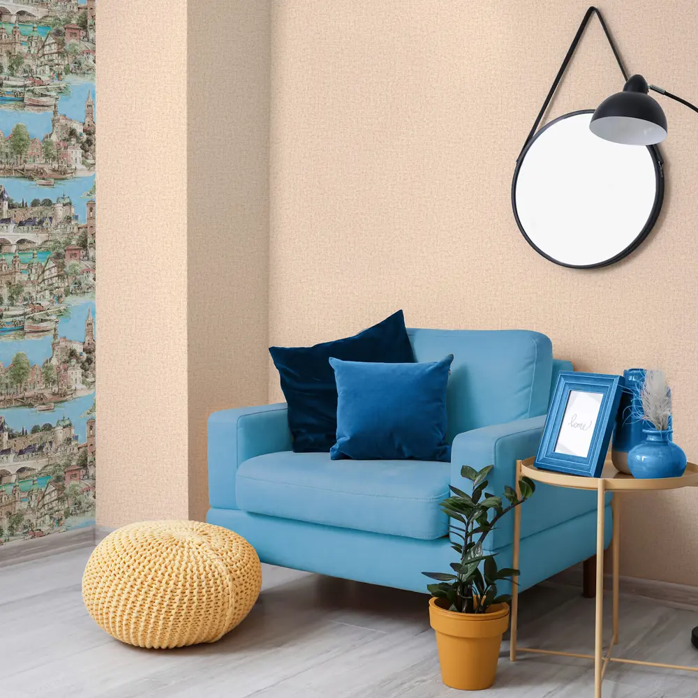 Обои флизелиновые Wall Decor бежевые 1.06 м 75072-62 85330671 STLM-2062266 Амстердам - Вид №3