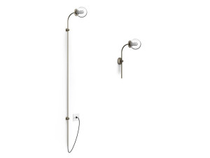 Стальная и стеклянная светодиодная наружная настенная лампа