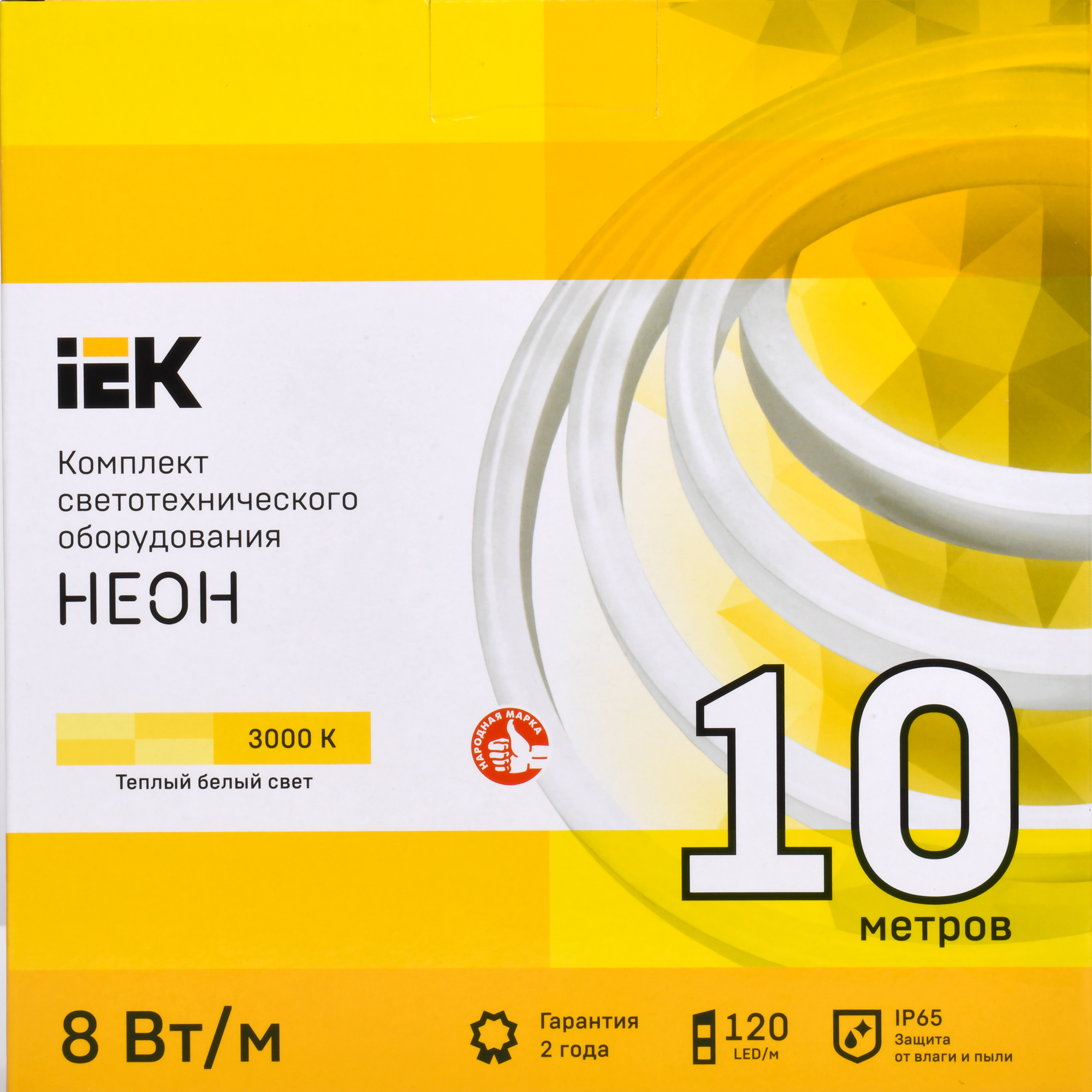 IEK Гибкий неон LED-лента 10м теплый белый свет IP65 85339496 STLM-0061858 - Вид №10