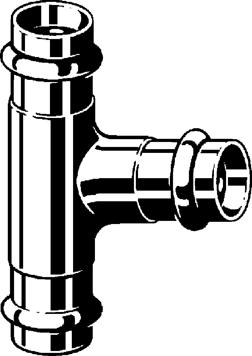 Viega Тройник Sanpress 2218 (283551) 283 551 - Вид №1