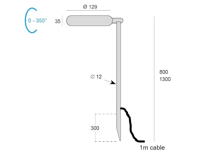 Анодированный алюминиевый светодиодный светильник BEL-LIGHTING NOCTURN ARCH-00110235 - Вид №3