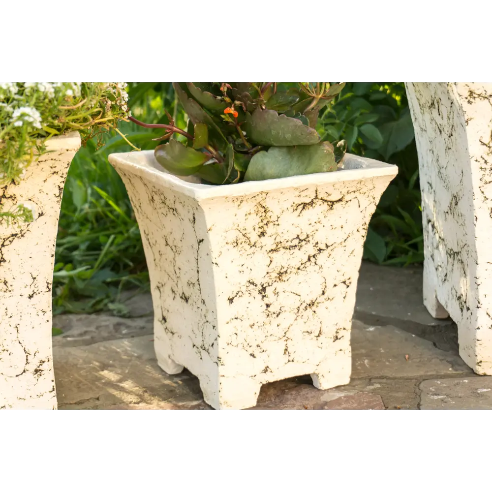 Горшок цветочный 21x21x21 см 10л глина бежевый 84858214 STLM-2034941 Santreyd  - Вид №3