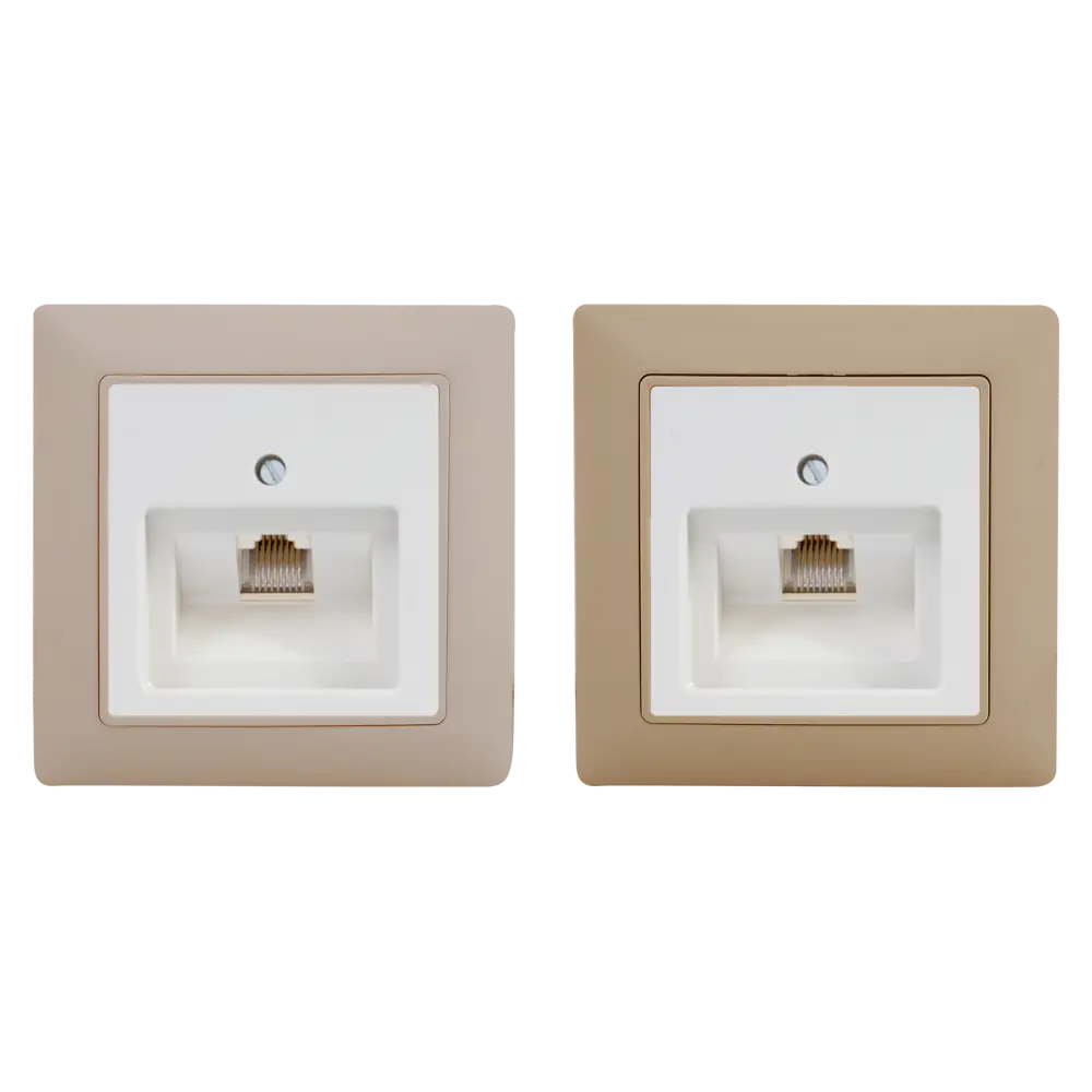 Телефонная розетка встраиваемая ABB BJB Basic 55 RJ11, цвет белый 14302982 STLM-2036763 - Вид №1