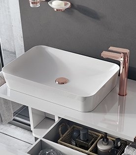 UL060-00MB00E-0000 Раковина UL060.G меб (40*60 см) ЖЕМЧУЖНО-БЕЛ. МАТОВЫЙ Creavit  - Вид №1