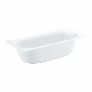 Ванна GROHE Essence, встраиваемая с грязеотталкивающим покрытием и противоскользящим покрытием, 180 х 80 х 45 см, альпин-белый (3962100H)