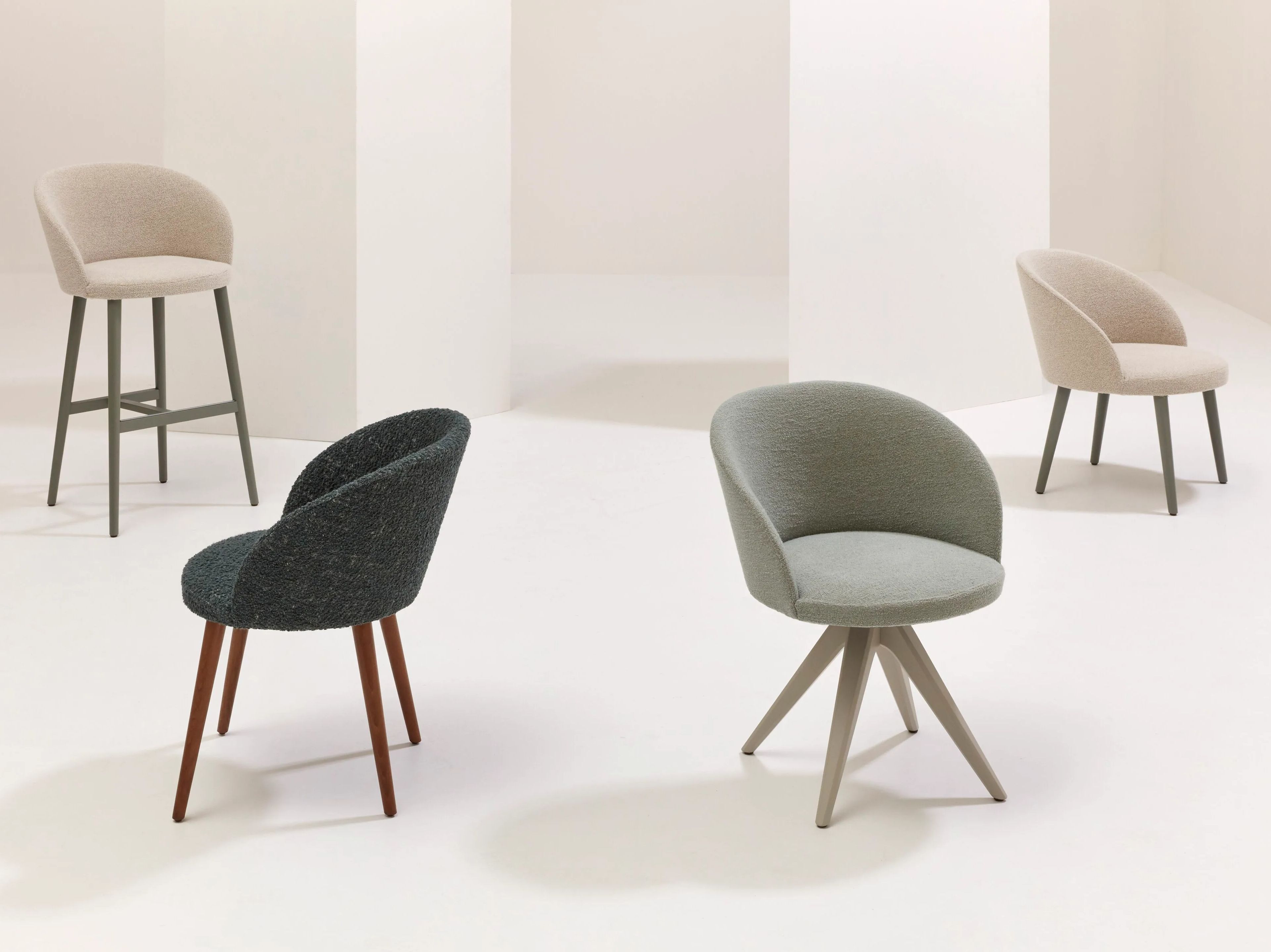 Мягкий стул из бука с подлокотниками Billiani Мэрилин ARCH-00029860 - Вид №2