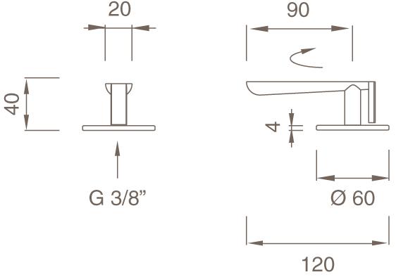 Ceadesign Запорный клапан из нержавеющей стали Lutezia Ltz 73 - Вид №1