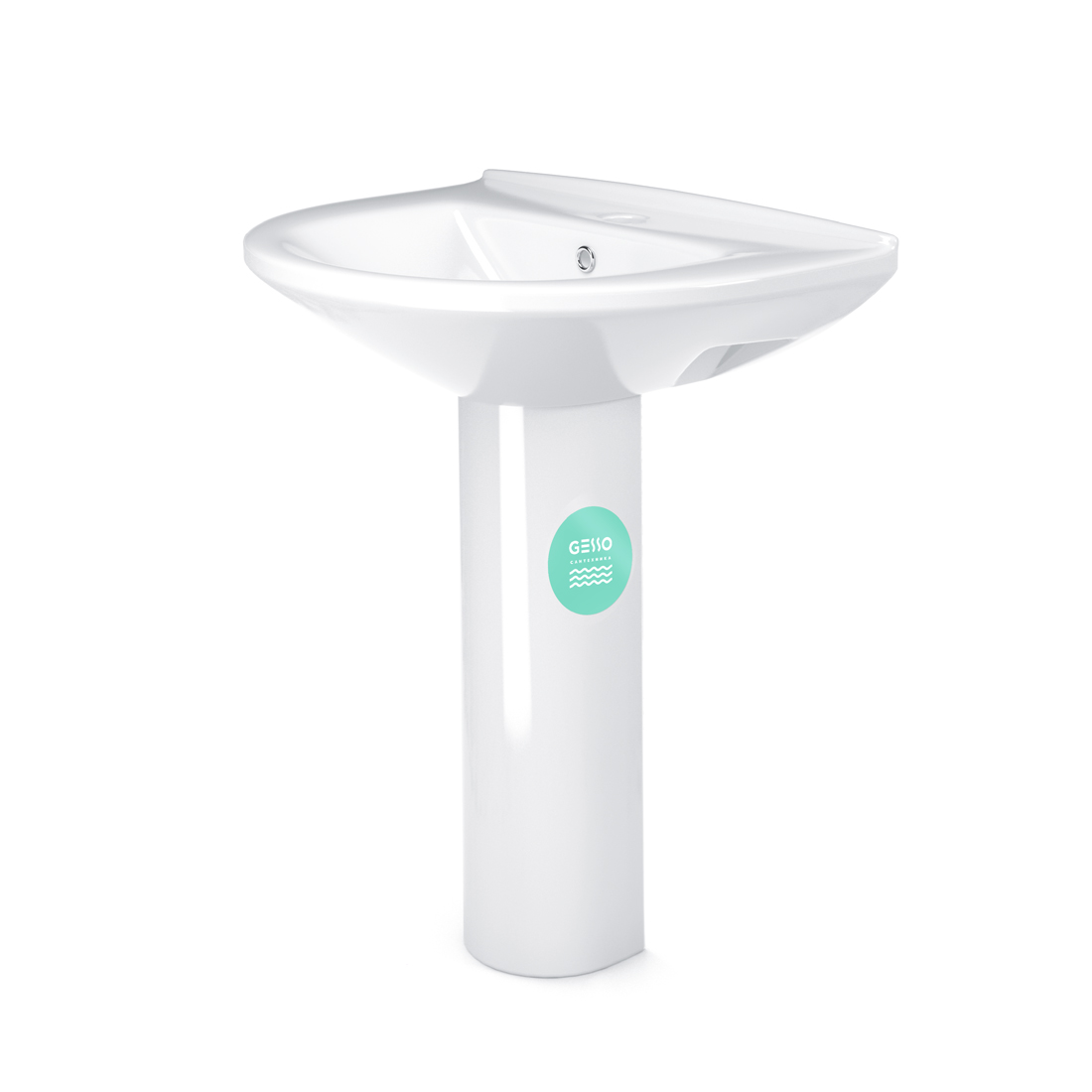 W 101 Умывальник + пьедестал 22,77 кг. GESSO  - Вид №1