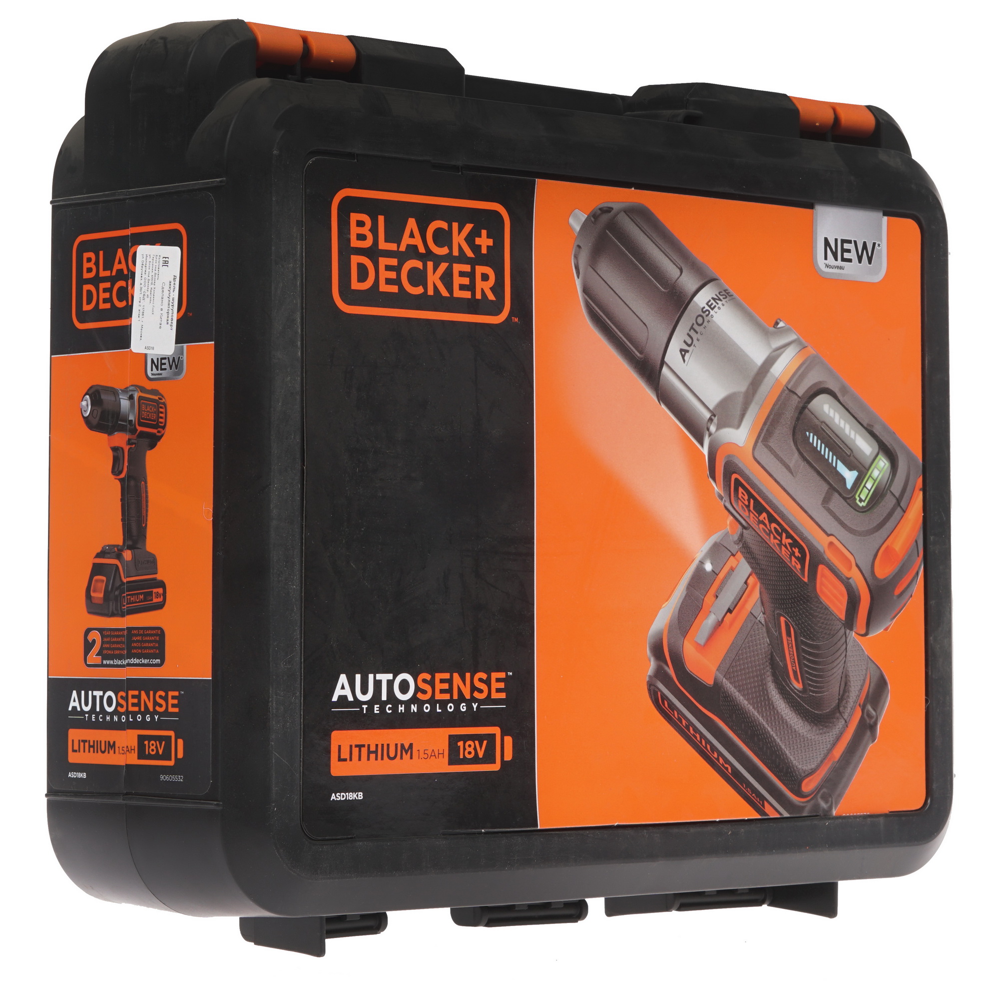 Дрель-шуруповерт Black&Decker ASD18KB 18V 1083160 Black+decker STDN-0085827 - Вид №6