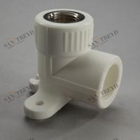 Угольник комбинированный с креплением(вн.рез.) 25-1/2 Grise PP-R PROAQUA 27271