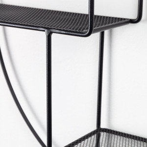 069051 Полка Across Ø60 металл черный La Forma Ashlee