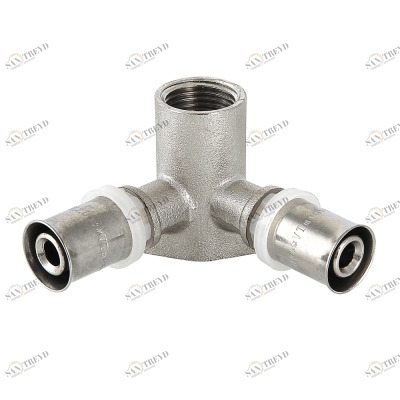 VTm.234.N.160416 Пресс-водорозетка проходная Valtec 16 мм х 1/2" 