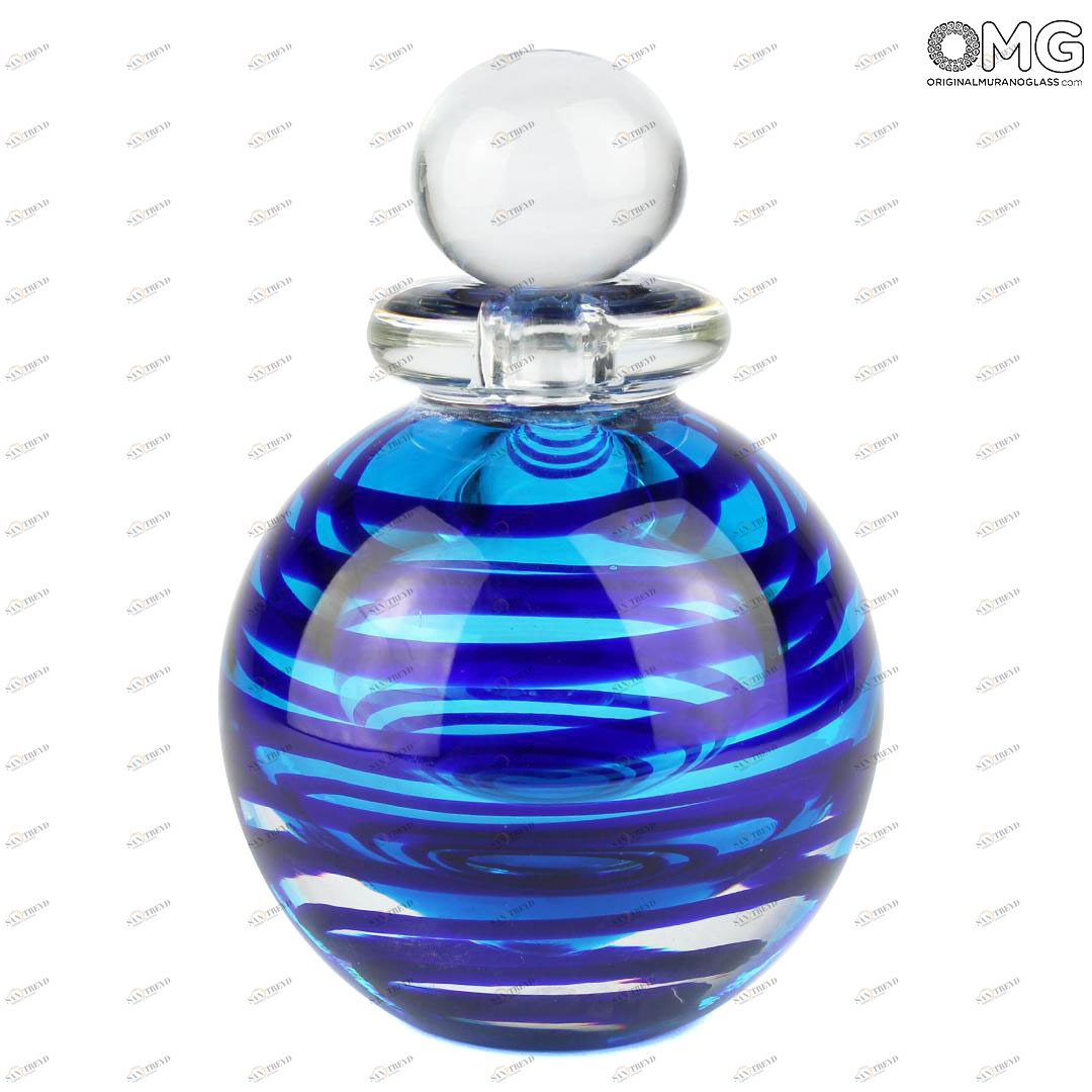 3145 ORIGINALMURANOGLASS Флакон Йонико- соммерсо- Original Murano Glass OMG 10 см 