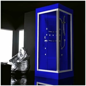 Душевая кабина Gruppo treesse Acquazzurra 80 STI-B7566D-SI белая с гидромассажем угловая правая