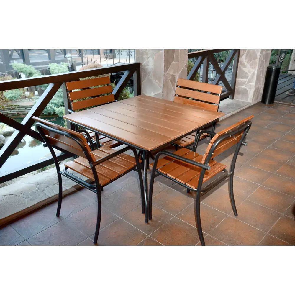 Садовая мебель NATERIAL Taganay - деревянный стол для обеденной зоны на открытом воздухе 86851651 STLM-0072056 - Вид №7