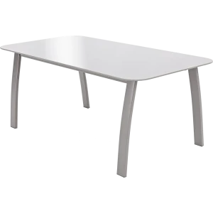Стол садовый Alma 85x45x35 см сталь/стекло серый 82276170 STLM-2181915