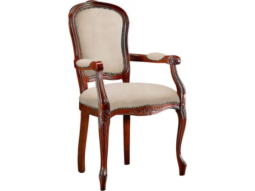 Деревянный стул с подлокотниками со встроенной подушкой XLINE 4213 ARCH-00071822 - Вид №1