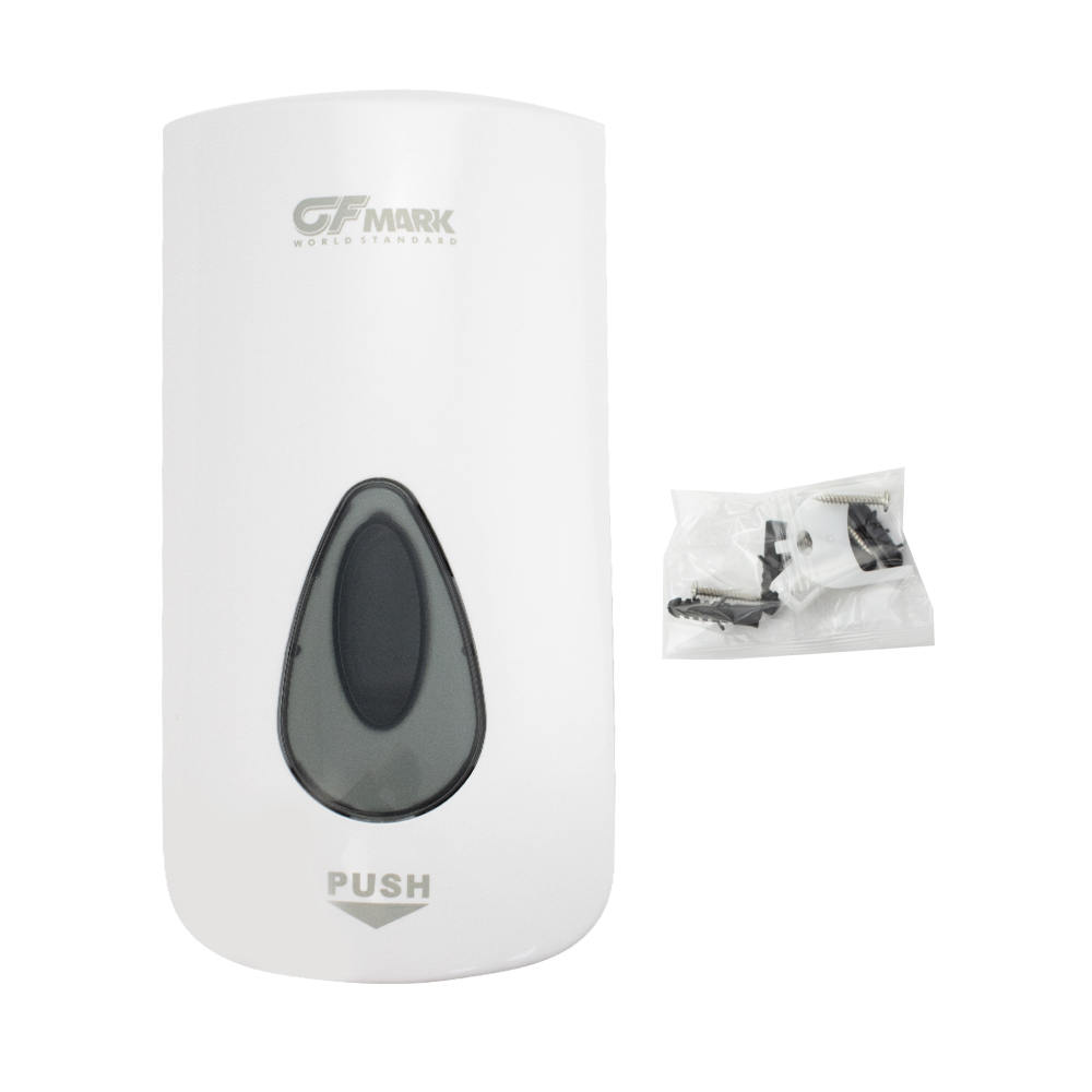 GFmark - Дозатор для ПЕНЫ, пластик АБС, БЕЛЫЙ, большой, с глазком - капля, 1000 мл,, код: 652  - Вид №8