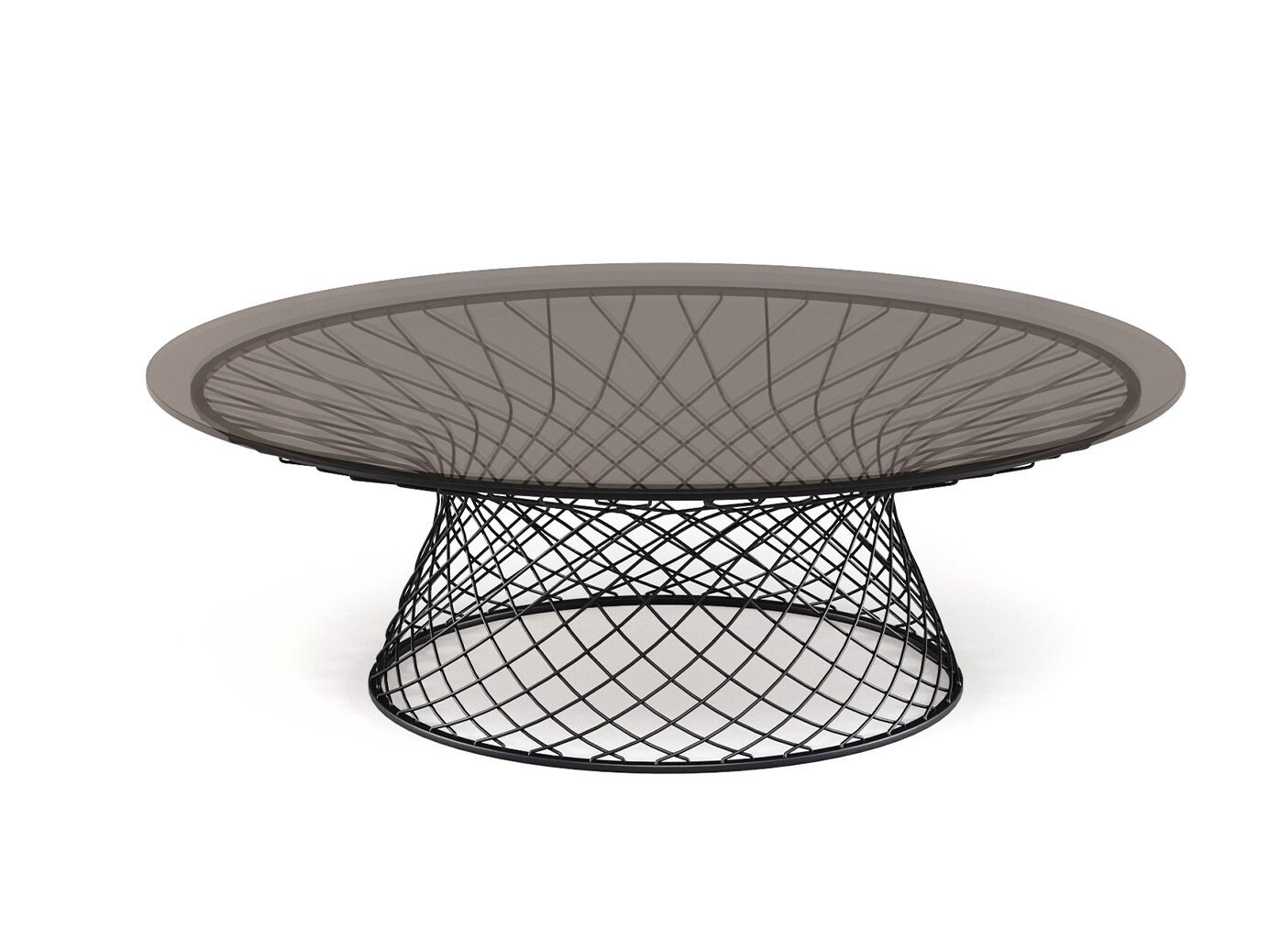 Круглый стальной и хрустальный садовый столик emu Heaven ARCH-00100136