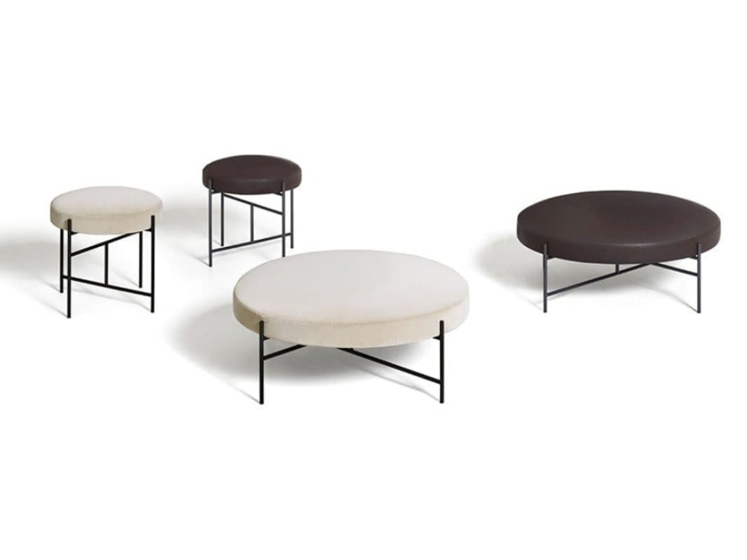 Круглый кожаный пуф DE PADOVA Sen ARCH-00017781