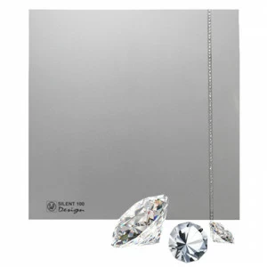 Накладной вентилятор Soler Palau SILENT-100 CZ SILVER DESIGN SWAROVSKI