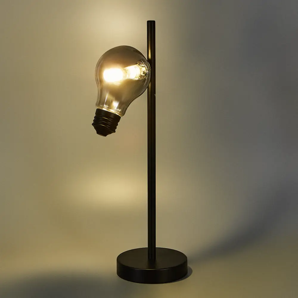 Настольная лампа декоративная Freya Evidence цвет черный STLM-2106748 - Вид №1