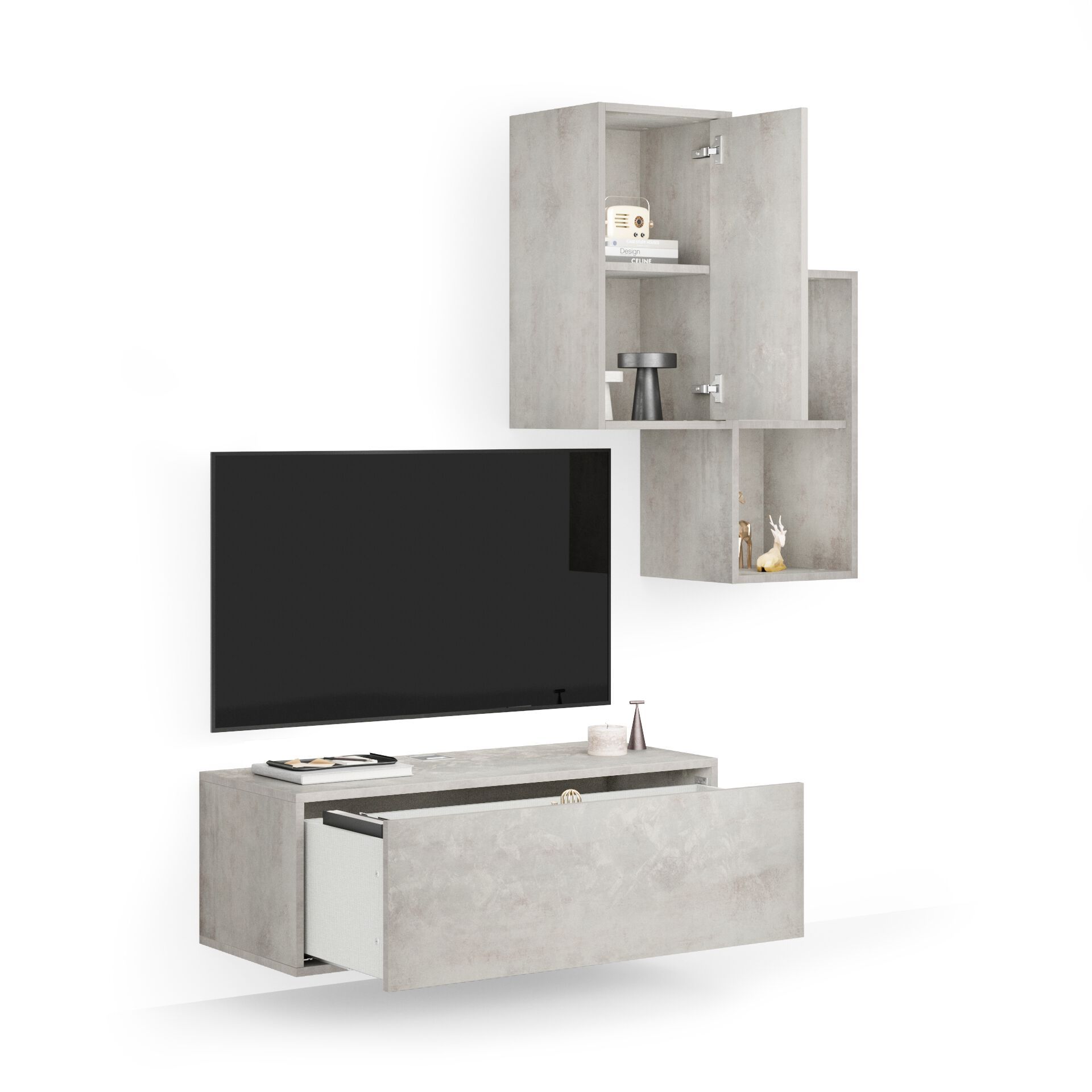 Модульная оборудованная стена установленная стеной в меламинированном Mobili Fiver IACOPO ARCH-00070420 - Вид №18