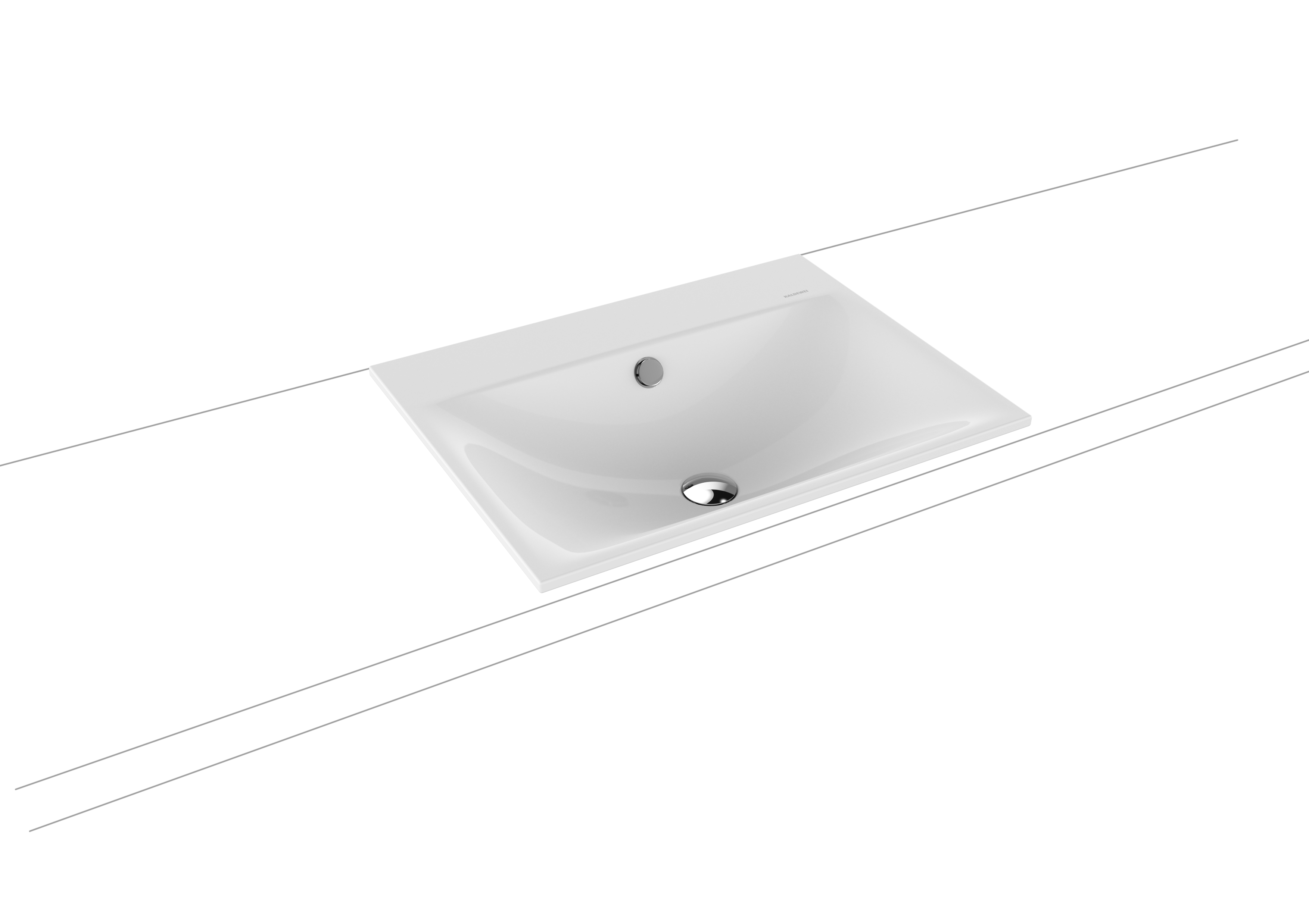 Умывальник KALDEWEI Сталь эмалированная 3039 282 холодный серый 90 30393060282  - Вид №1