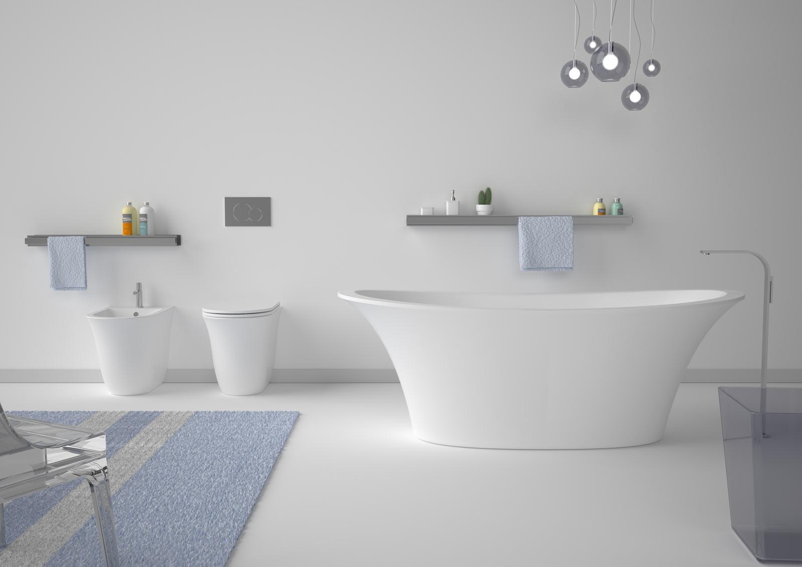 VAFL15 Акриловая ванна отдельностоящая GSG CERAMIC Flut - Вид №3