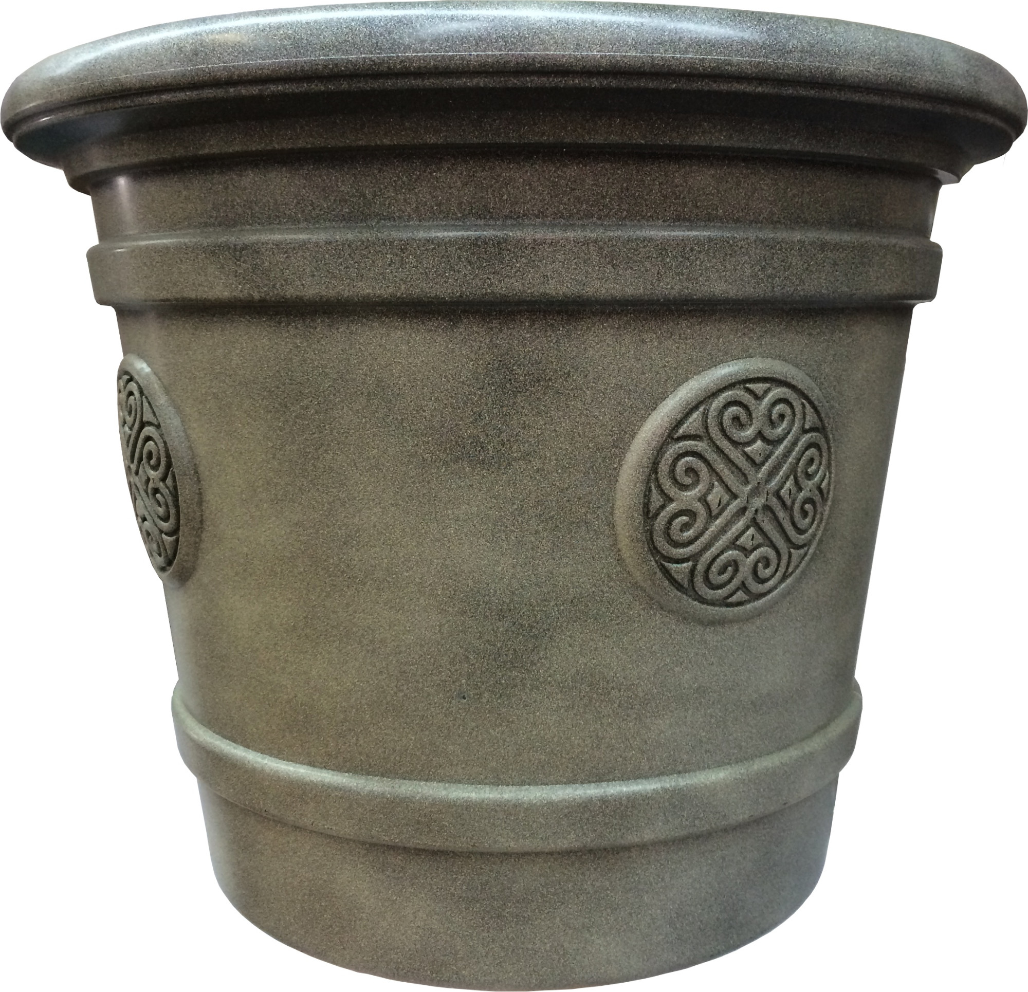 Е 80-9 Горшок-кашпо для цветов Medallion d=61 80 Л. Е80-9 Фисташковый Цветочная коллекция 