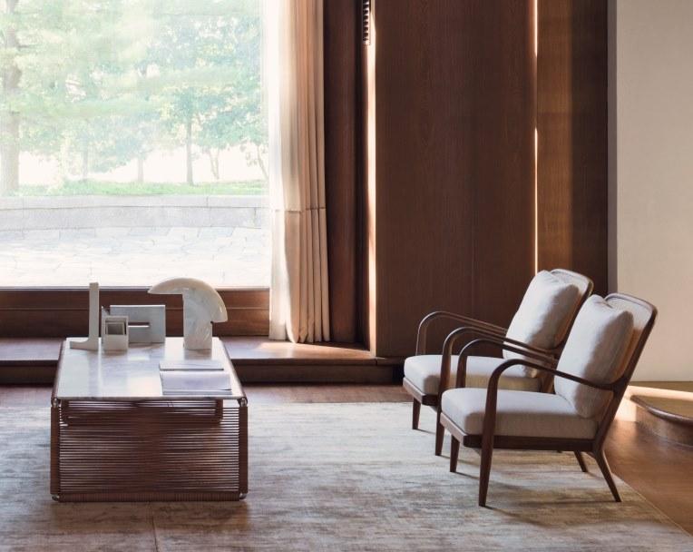 Flexform Прямоугольный кожаный журнальный столик с мраморной столешницей Tindari sun-id-1483718 - Вид №3