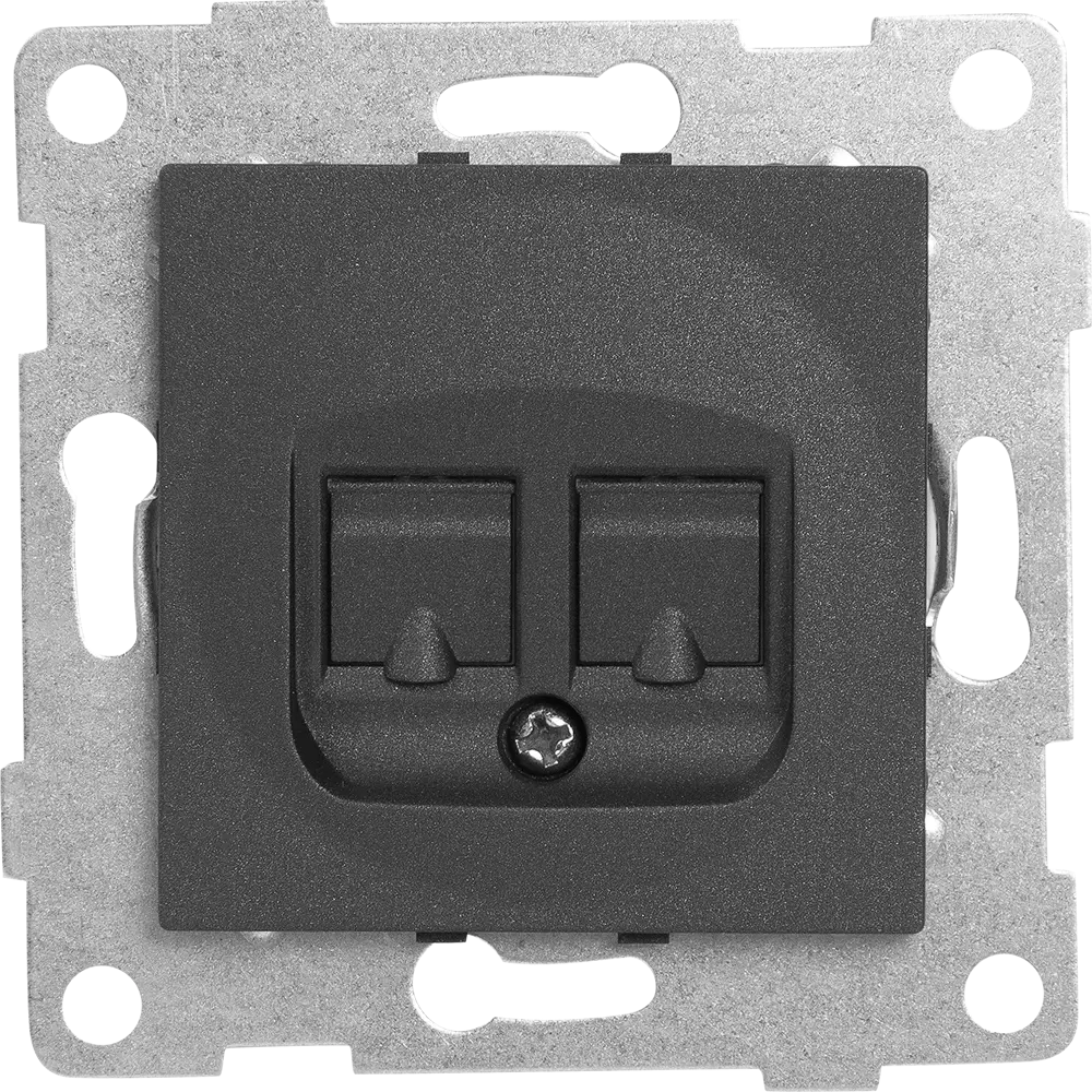Сетевая розетка GUSI Electric для интернета в графитовом корпусе 83864451 Ugra STLM-0045229 - Вид №1