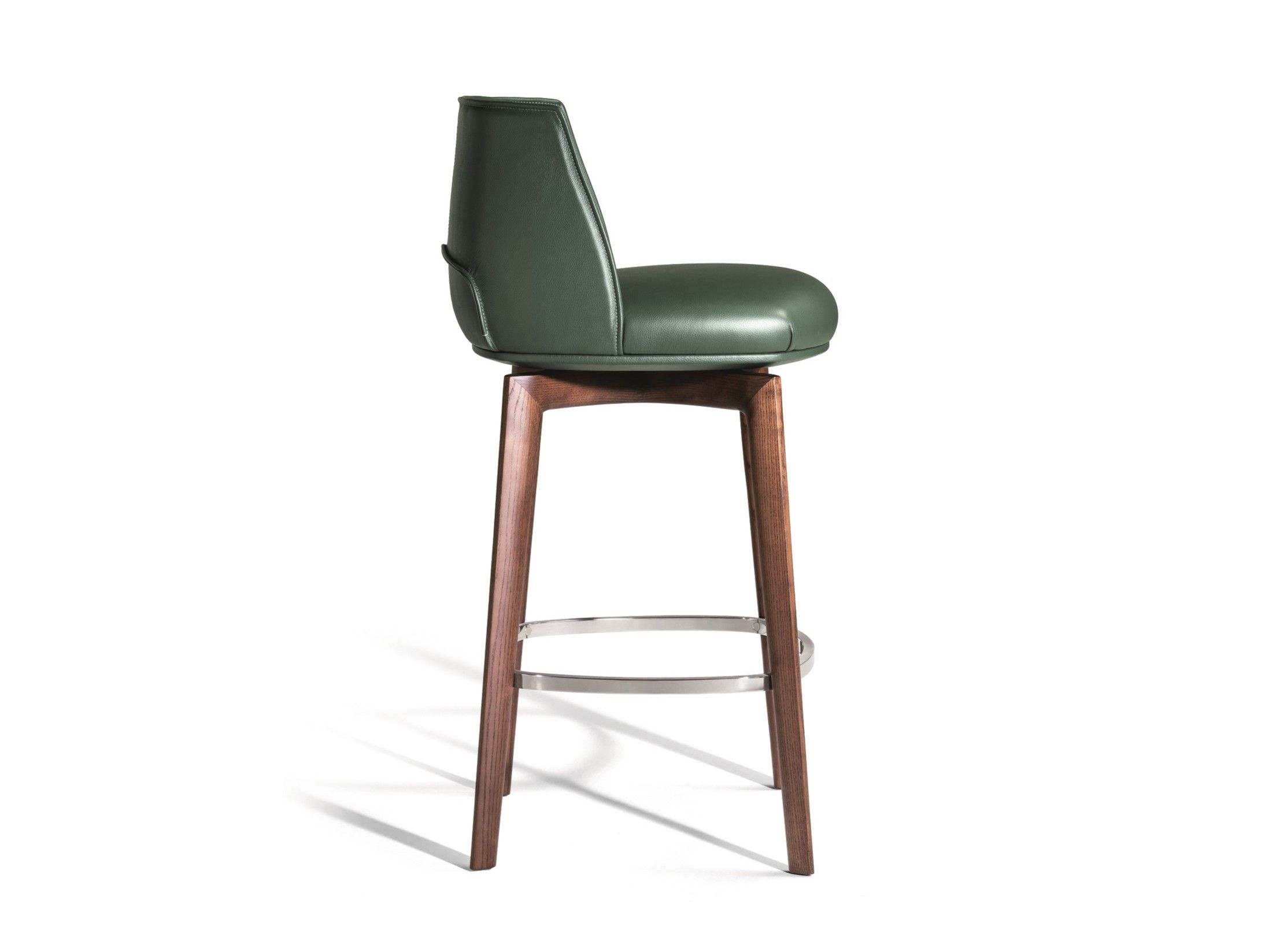 Кожаный мягкий высокий стул с подставкой для ног Poltrona Frau коллекция-столы и стулья ARCH-00134237 - Вид №1