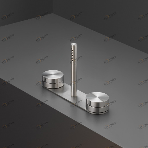 Обод монтаж комплект из 2-смесителей с выдвижным цилиндрическим ручным душем диаметр 18 мм  GIO95 CEADESIGN 