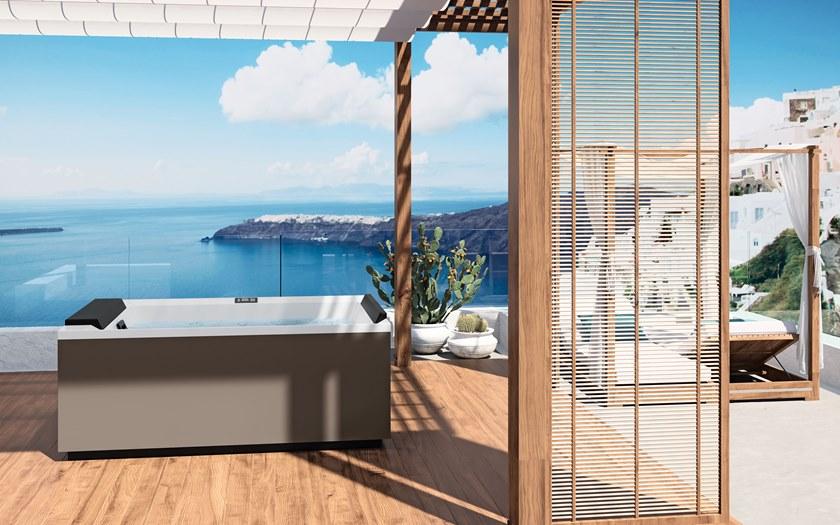 NOVELLINI Гидромассажная ванна на открытом воздухе 2-х местная Divina sun-id-1361664 - Вид №2