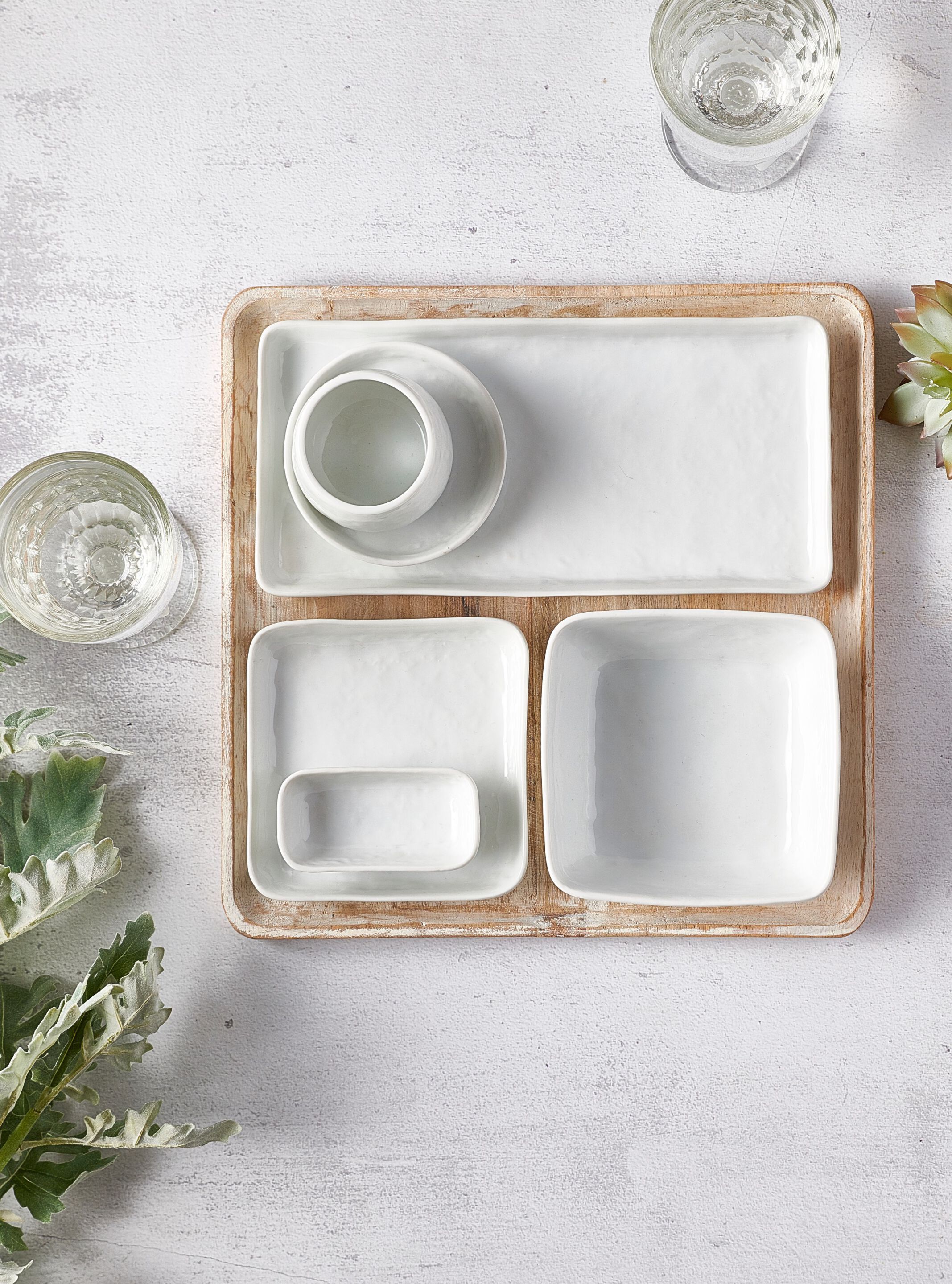 Круглая фарфоровая тарелка POMAX Porcelino Square ARCH-00143159 - Вид №2