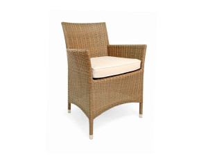 Садовый стул из смолы с подлокотниками