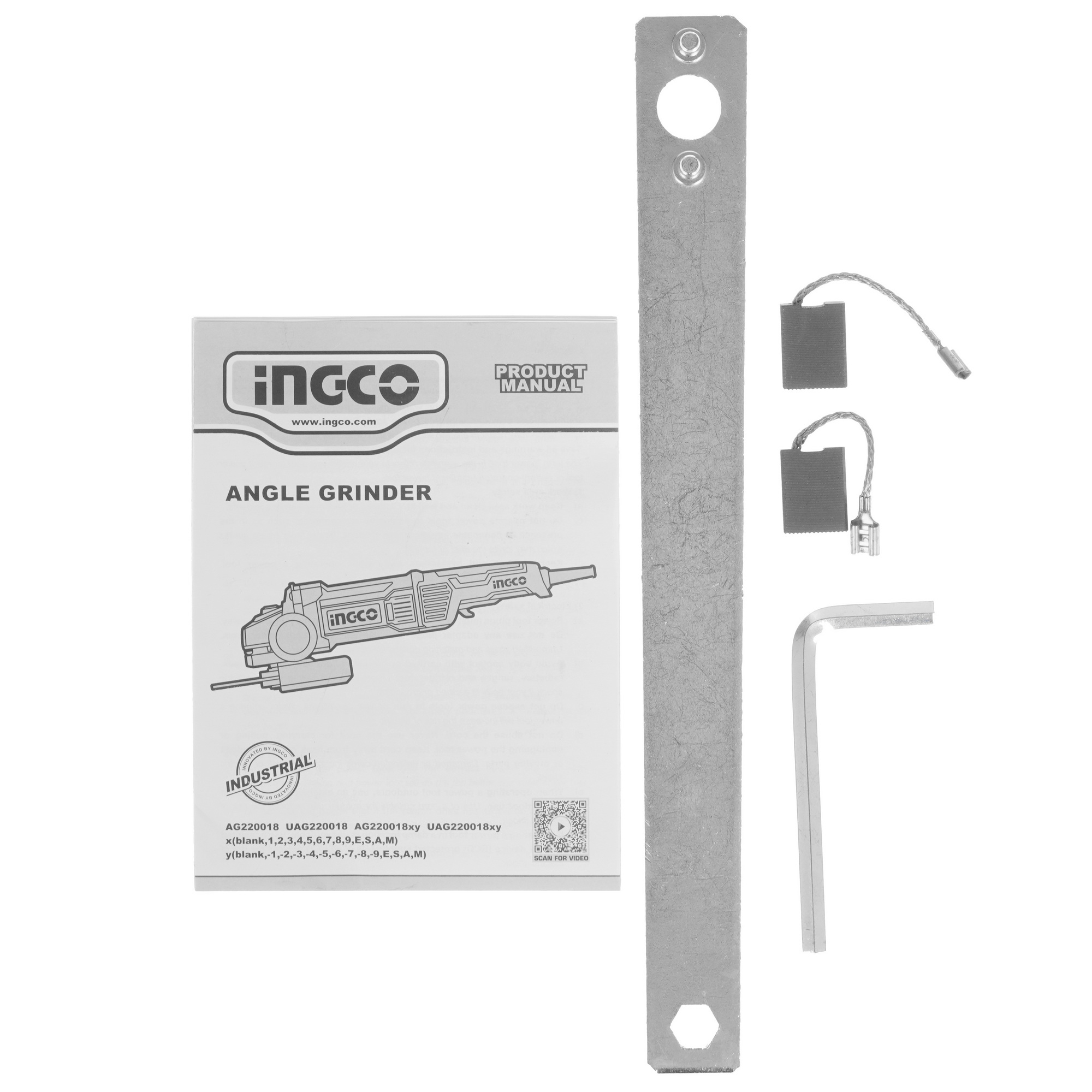 Углошлифовальная машина (УШМ) INGCO AG220018 INDUSTRIAL 9213744 STDN-0055240 - Вид №6