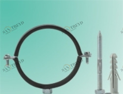 Хомут металл. (М8) 32-36 (1) с дюбелем POLITRON 2014355
