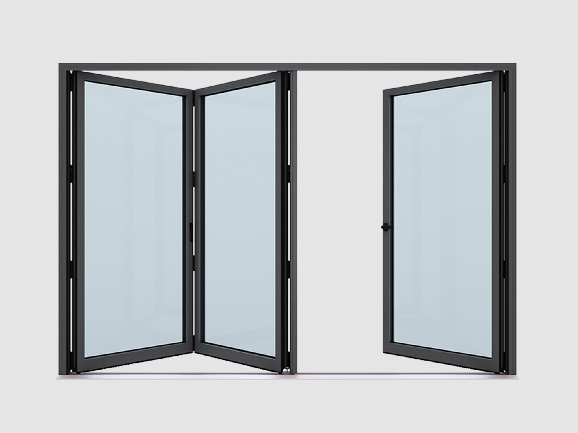 Раздвижное окно из алюминиевой фольги QFORT Paysage ARCH-00042281