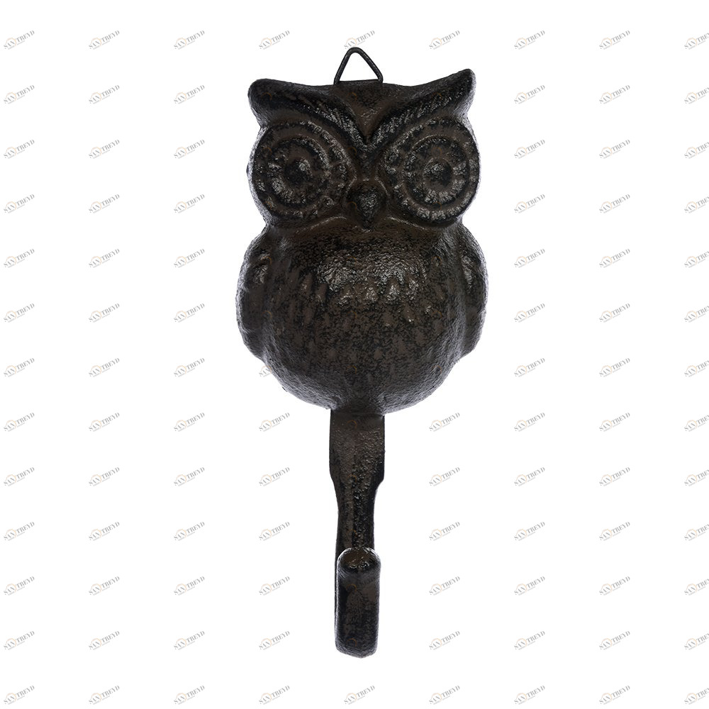 Крючок настенный черный 16 см "Сова" BLUMEN HAUS СОВЫ, ПТИЦЫ 00-3971630 Черный 