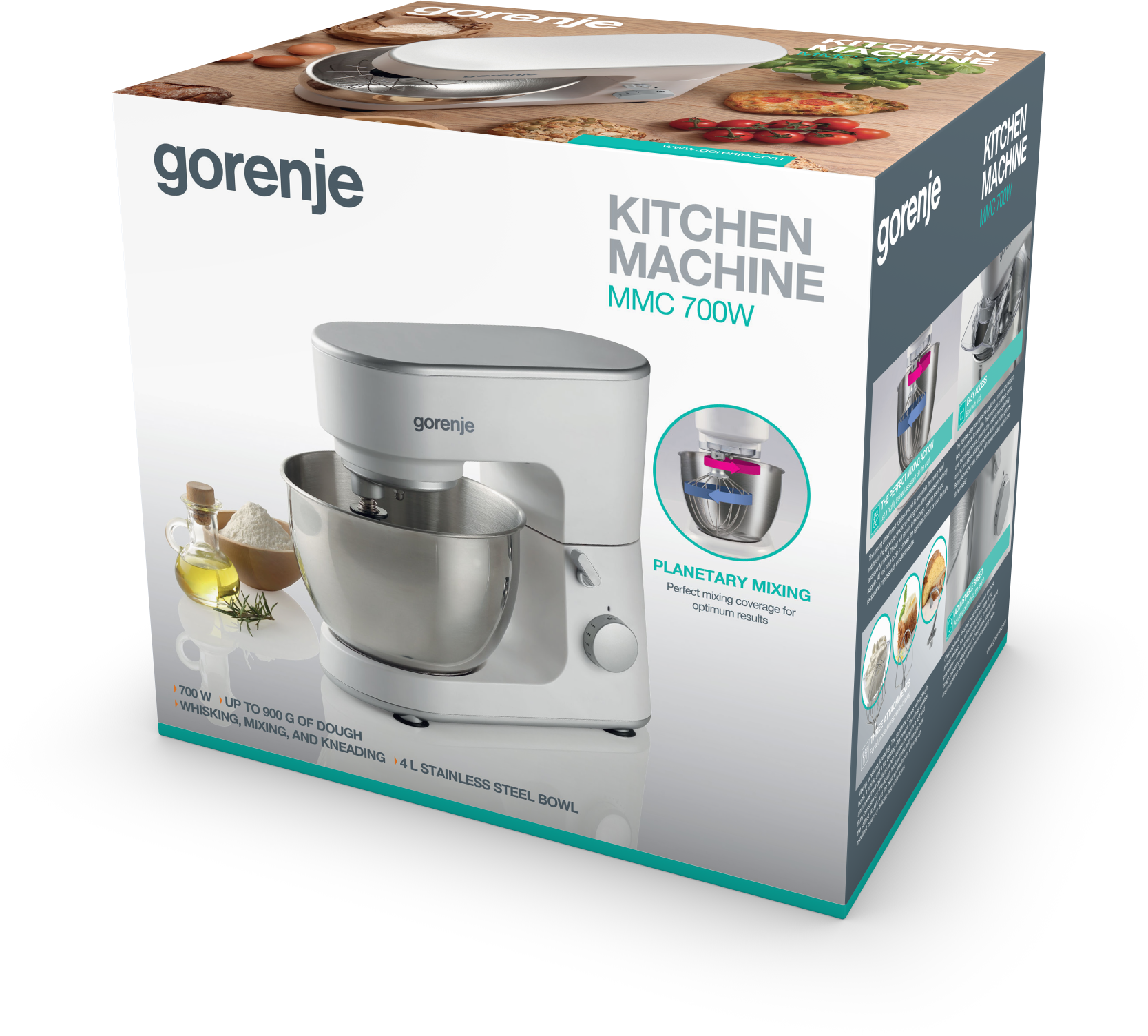 MMC700W Кухонная машина, 700вт, 6 скоростей/ кухонная машина Gorenje Santreyd  - Вид №7