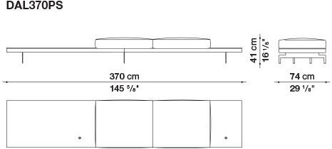 B&B Italia 3-х местный тканевый диван Dock sun-id-1376507 - Вид №73
