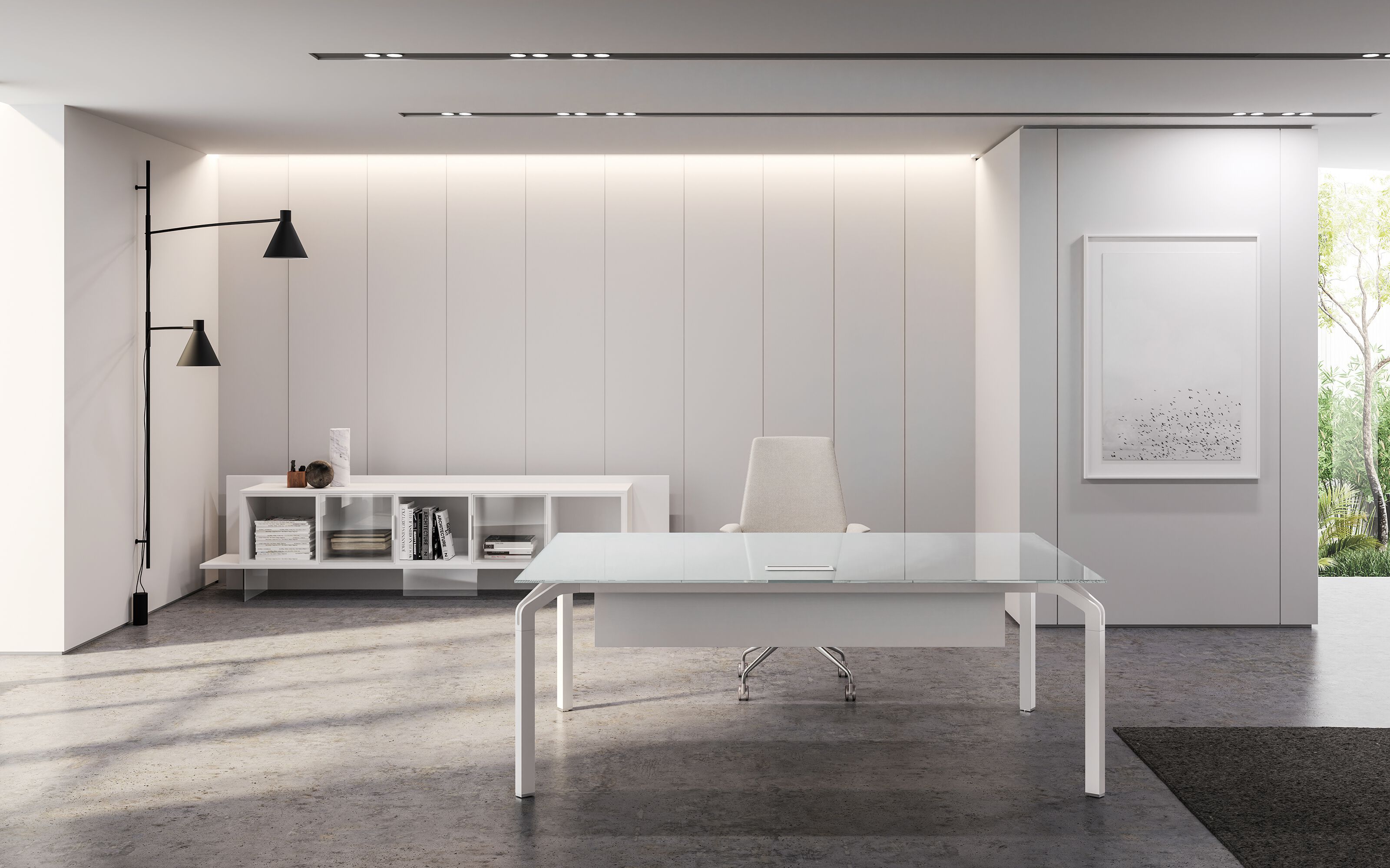 Стол / Стол для совещаний из лакированного стекла About Office йога ARCH-00041380 - Вид №1