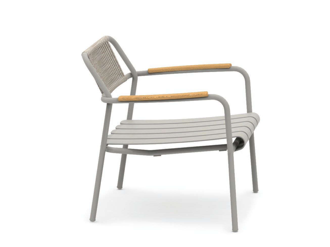 Алюминиевый и веревочный садовый стул с подлокотниками Vermobil Verdea Rope ARCH-00051464 - Вид №1