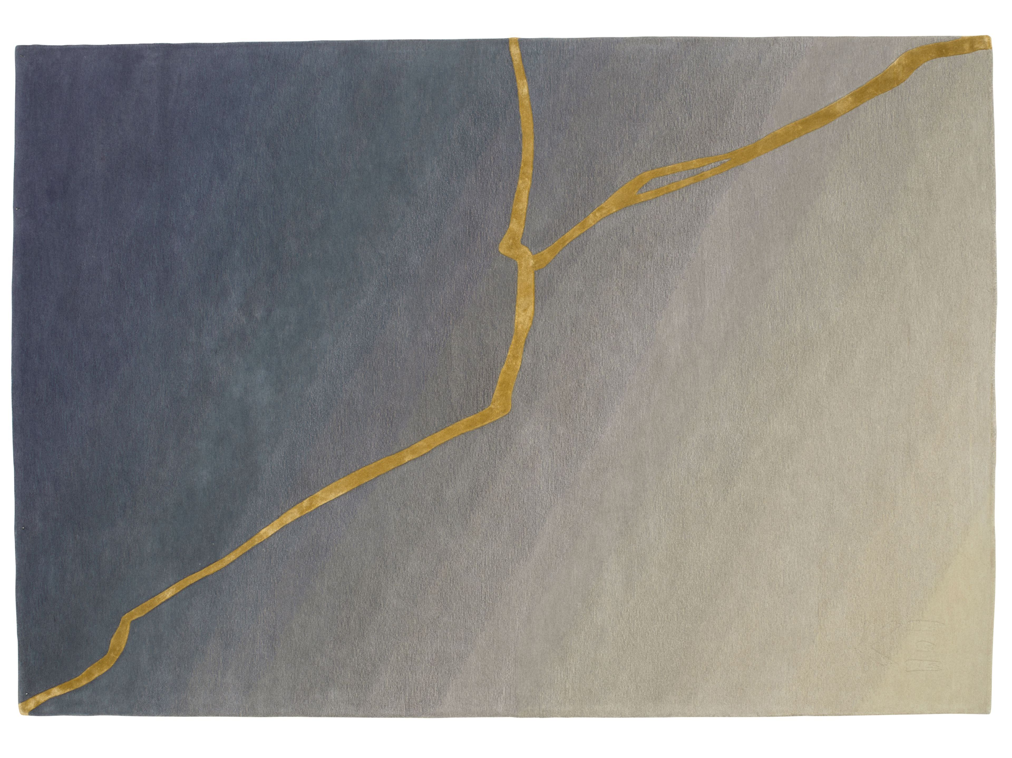 Прямоугольный шерстяной ковер ручной работы K-3 Sakura ARCH-00004179